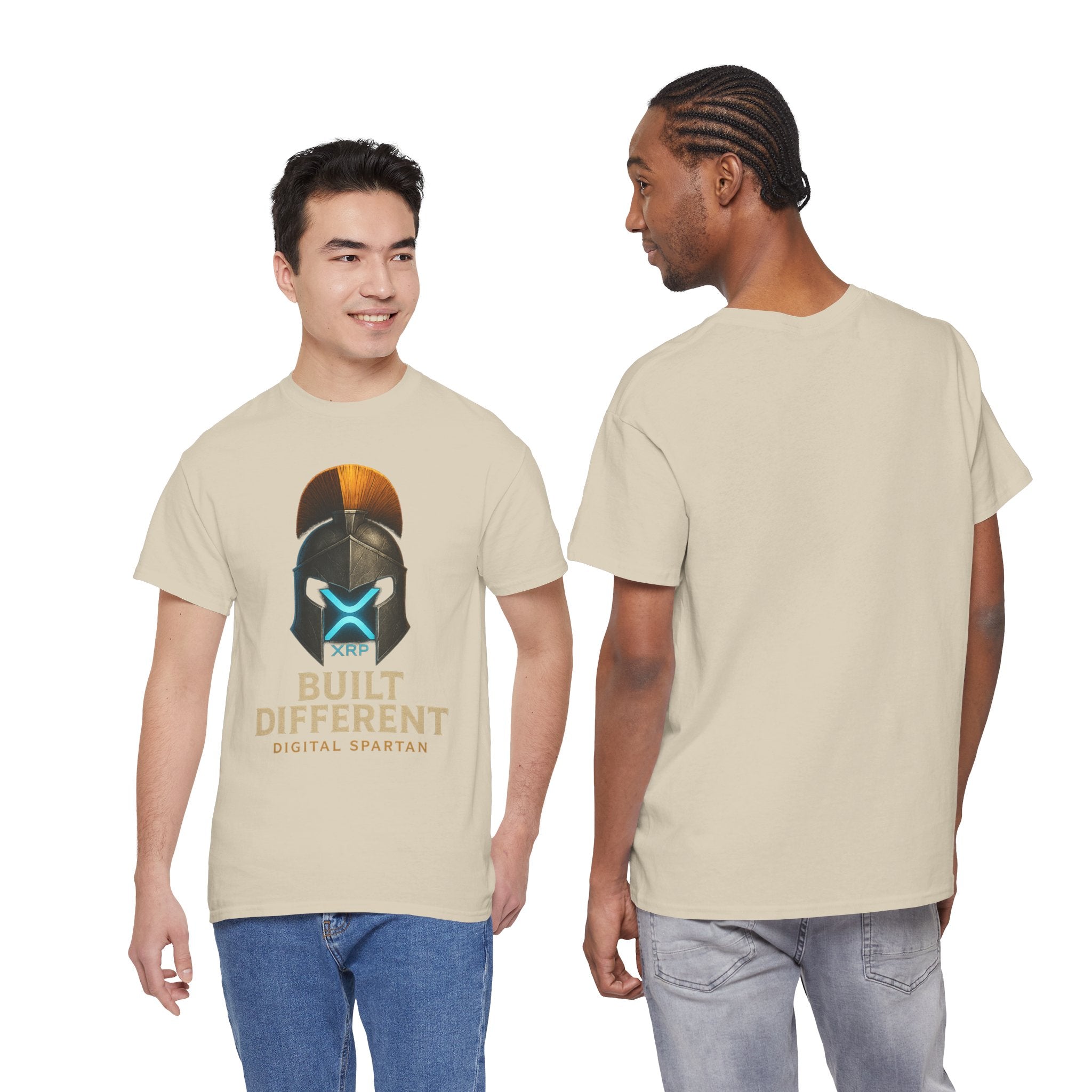 Built Different Spartan Tee — Digital Spartan XRP Crypto T-Shirt