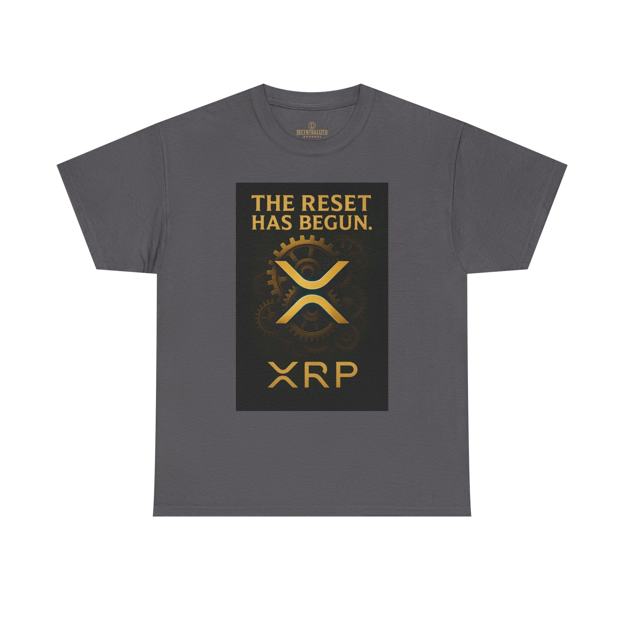 XRP Crypto Tee — "The Reset Has Begun" Bitcoin Alternative Shirt