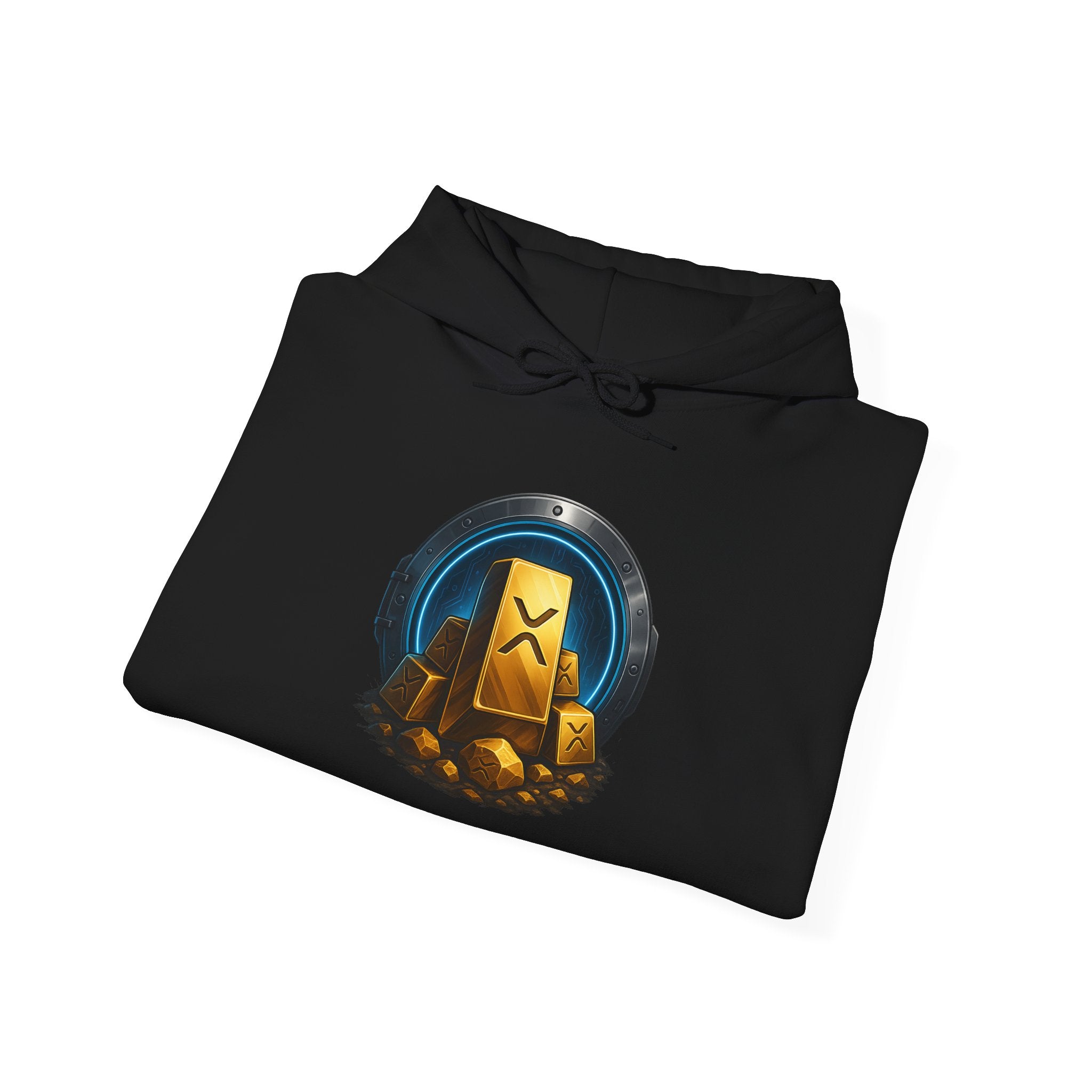 Gaming Treasure Hoodie — Gold Loot Chest Emblem