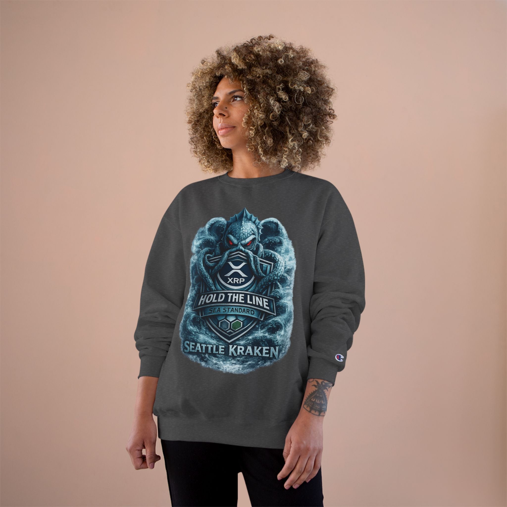 Seattle Kraken Sweatshirt — "Hold The Line" Nautical Graphic Crewneck