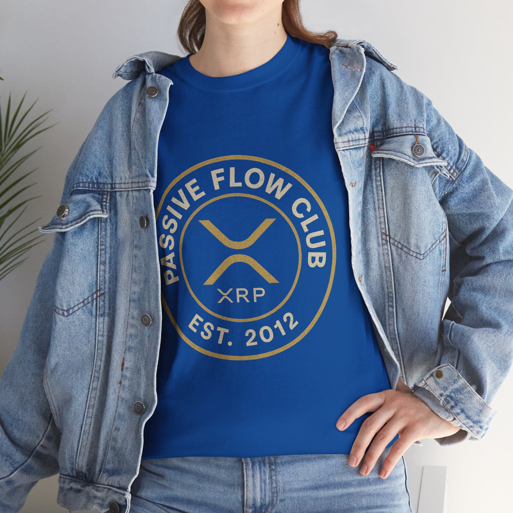 XRP Passive Flow Club T‑Shirt — Crypto Logo Tee (Est. 2012)