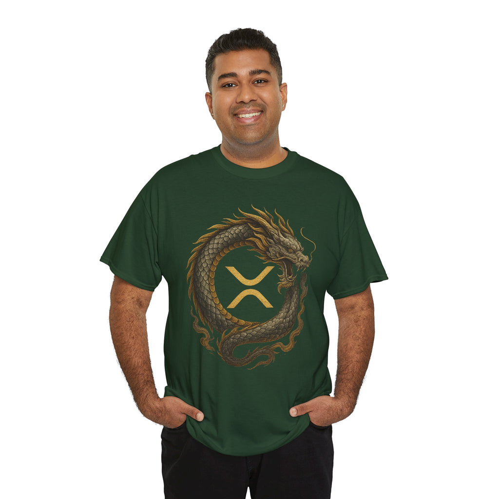 Dragon XRP Logo T-Shirt — Crypto XRP Circle Dragon Graphic Tee