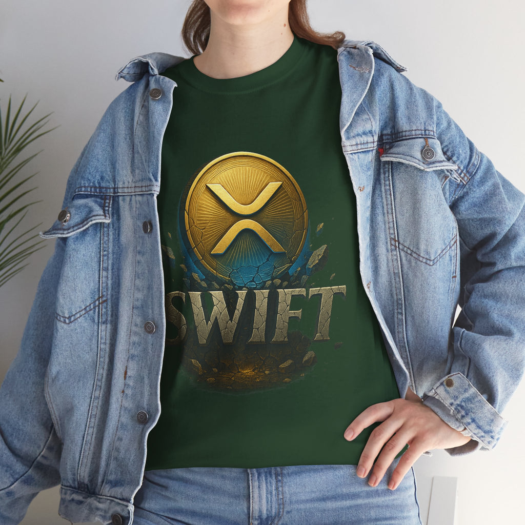 XRP Swift Cryptocurrency T‑Shirt — Ripple Coin Logo Graphic Tee