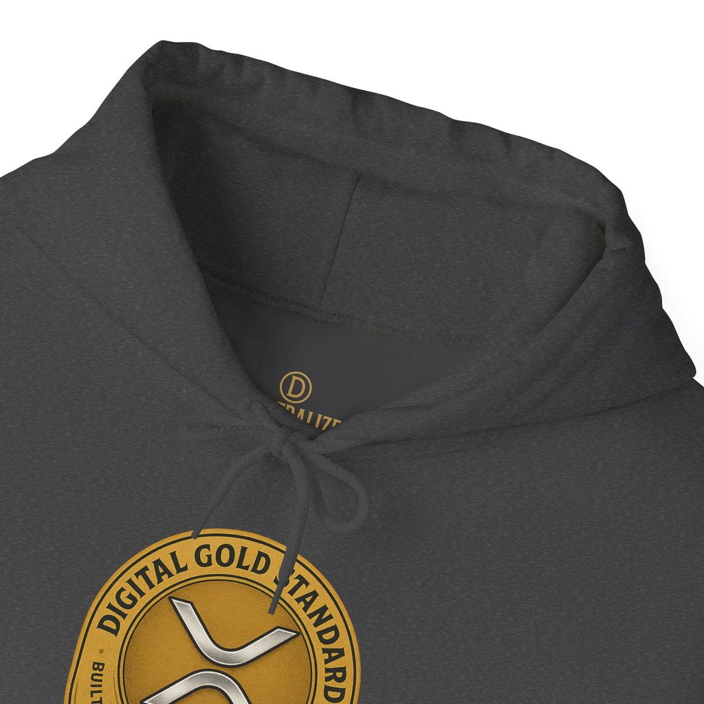 Crypto Coin Logo Hoodie — Digital Gold Standard XRP Emblem