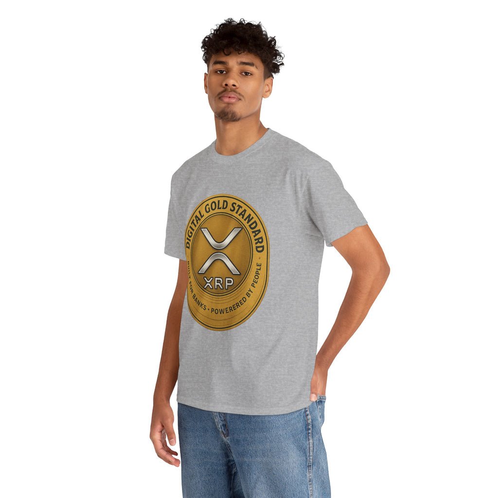 XRP Digital Gold Tee – Cryptocurrency Logo Shirt