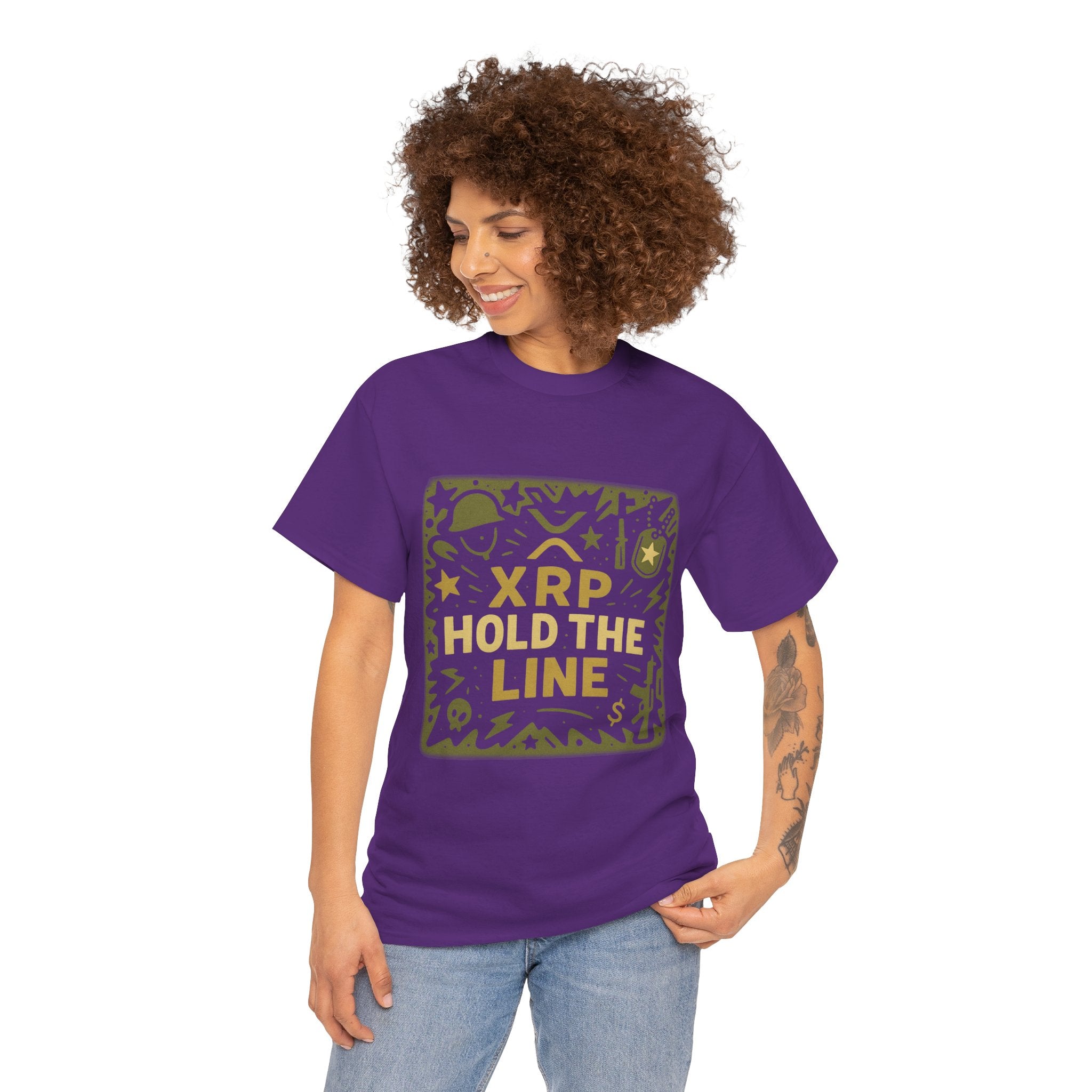 T-Shirt — XRP Hold The Line Crypto Graphic Tee