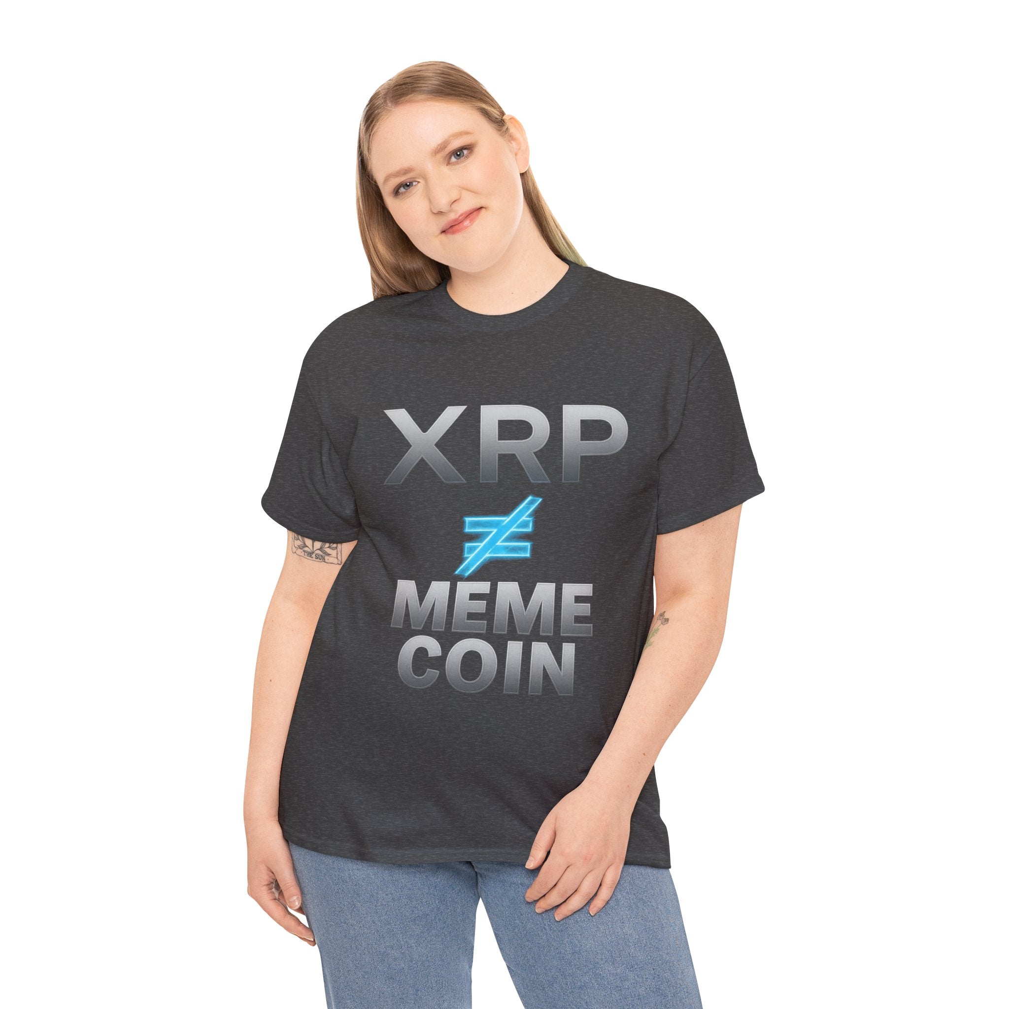 XRP ≠ Meme Coin T-Shirt — Crypto Investor Statement Tee