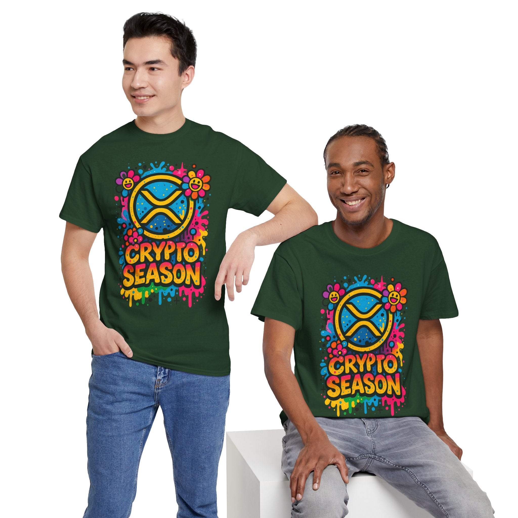 Crypto Season T-Shirt — Colorful Ripple XRP Logo Tee