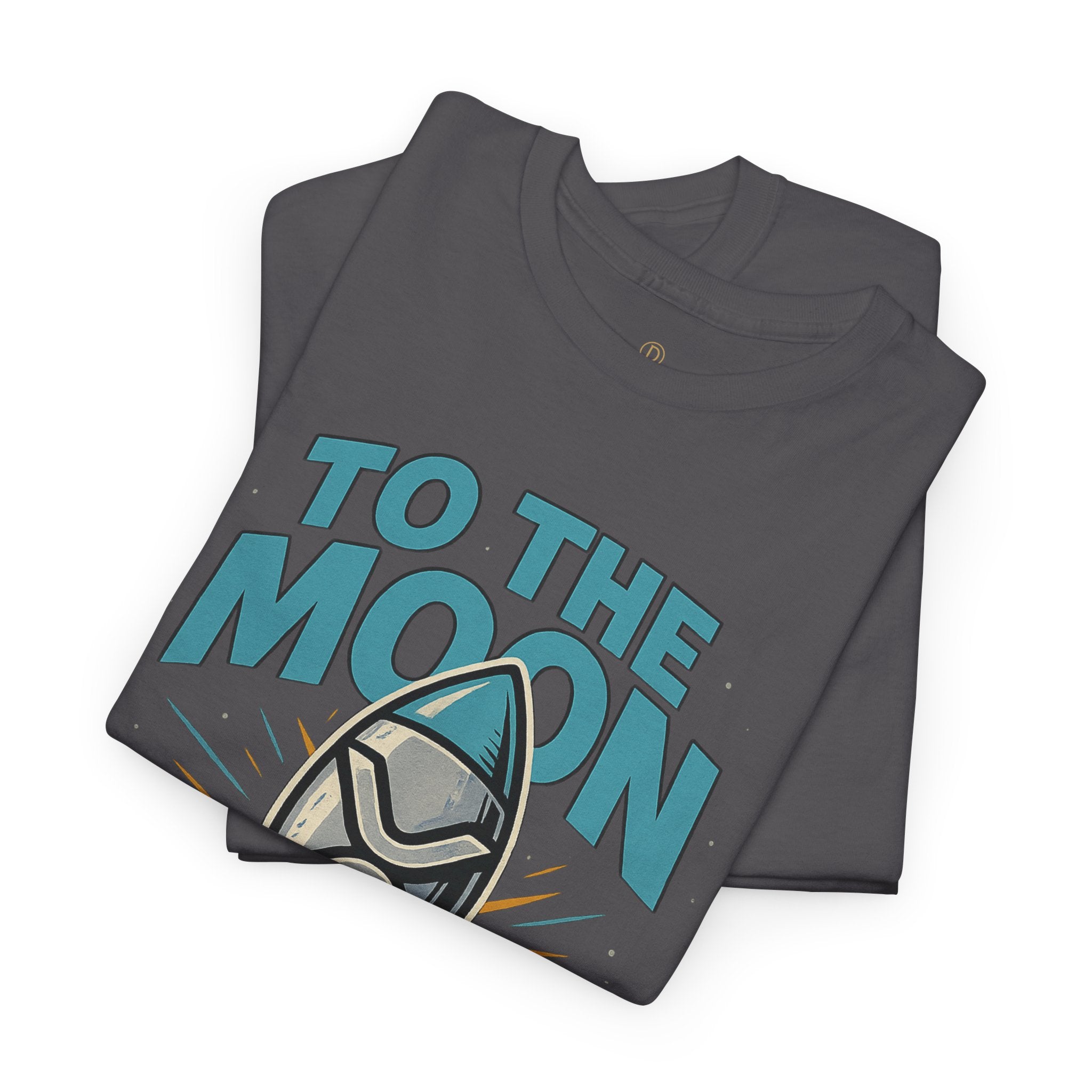 To The Moon Rocket T-Shirt — Space Graphic Tee for Crypto & Space Enthusiasts