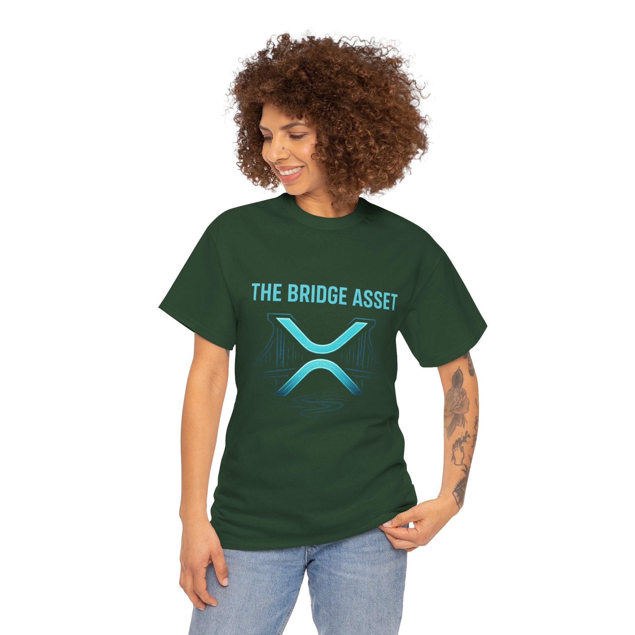 XRP 'The Bridge Asset' Graphic Tee — Crypto Ripple Logo Shirt