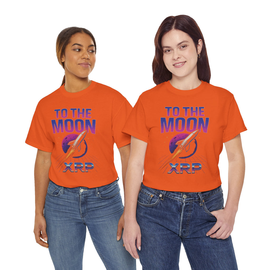 XRP 'To The Moon' T-Shirt — Crypto Investor Rocket Tee