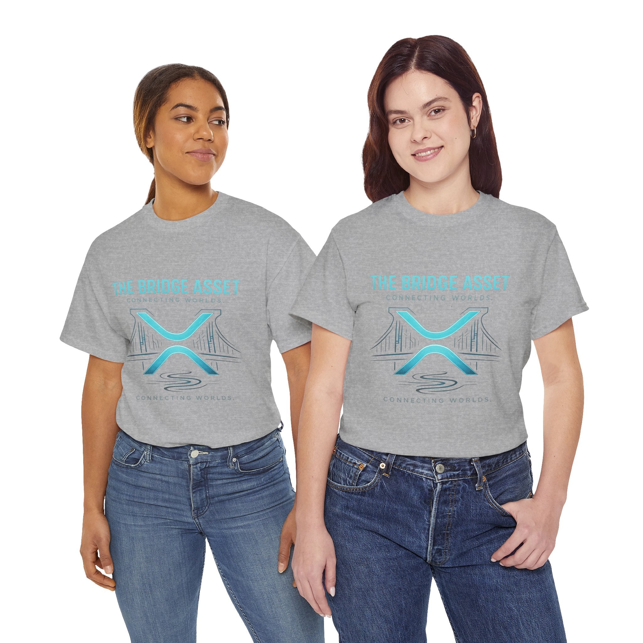 The Bridge Asset Tee – 'Connecting Worlds' Crypto Ripple X Logo T-Shirt