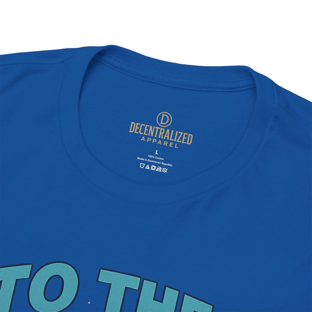 To The Moon Rocket T-Shirt — Space Graphic Tee for Crypto & Space Enthusiasts