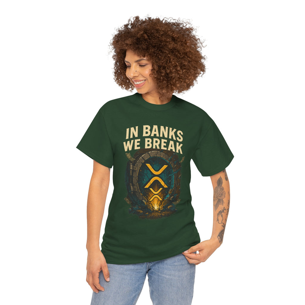 In Banks We Break XRP Crypto Graphic Tee
