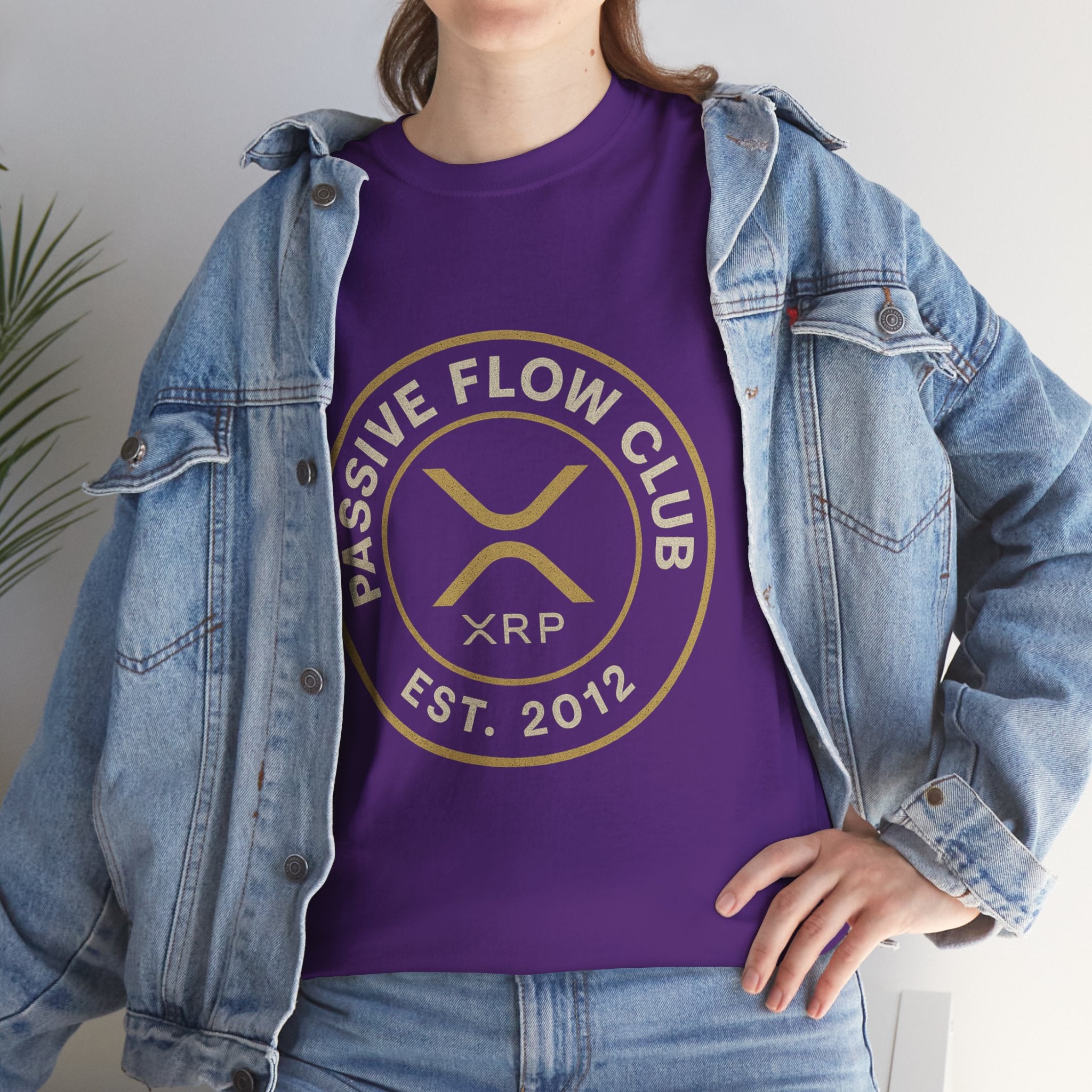 XRP Passive Flow Club T‑Shirt — Crypto Logo Tee (Est. 2012)