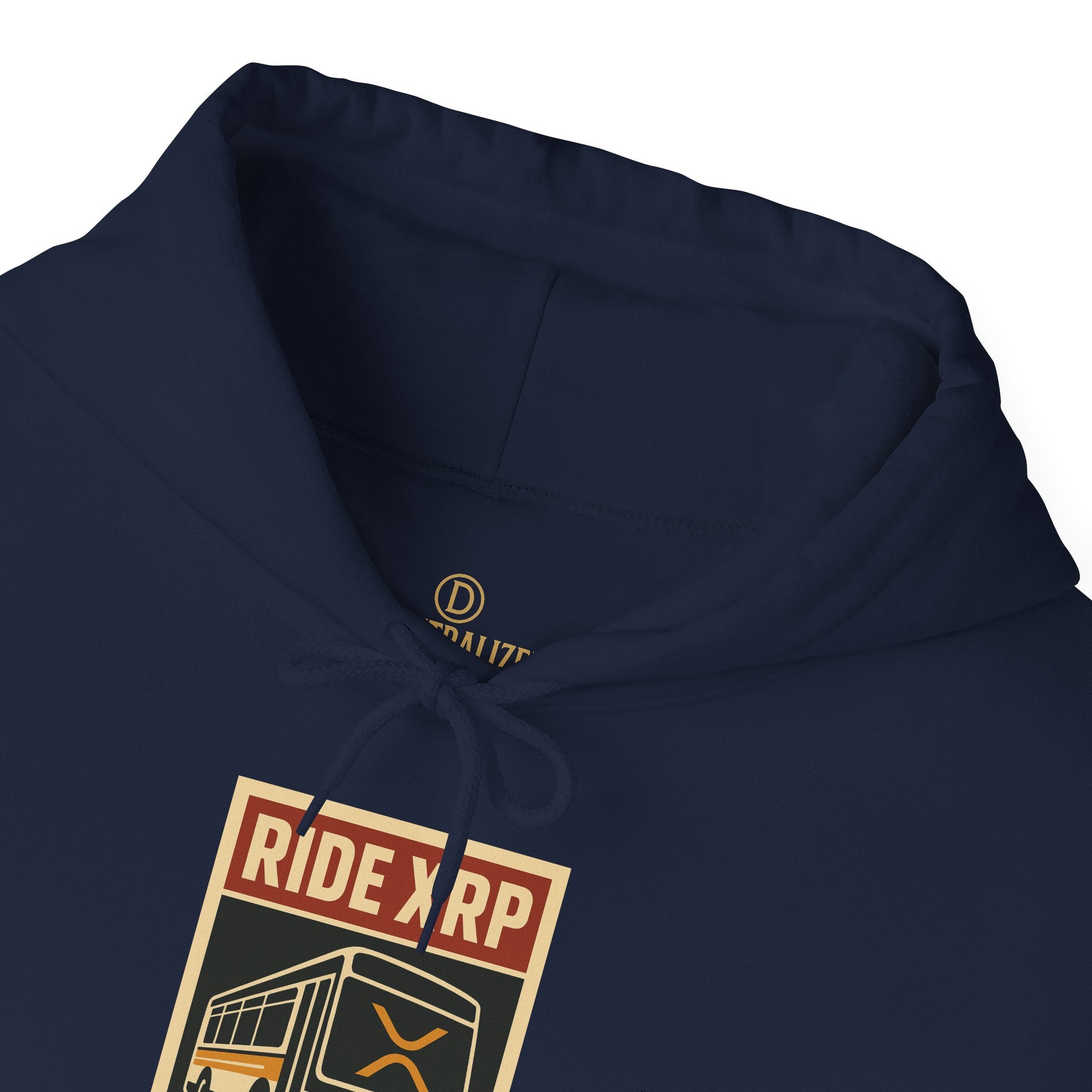 XRP Crypto Hoodie — "Ride XRP, Dump Swift" Retro Badge