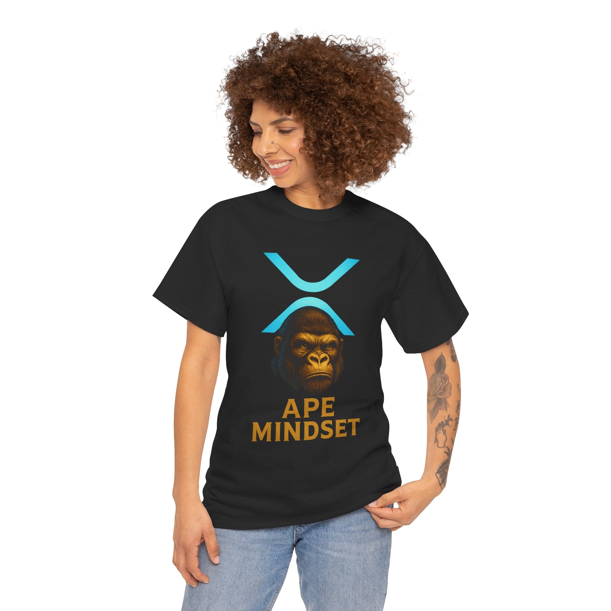 Ape Mindset T-Shirt — Crypto XRP Ape Graphic Tee