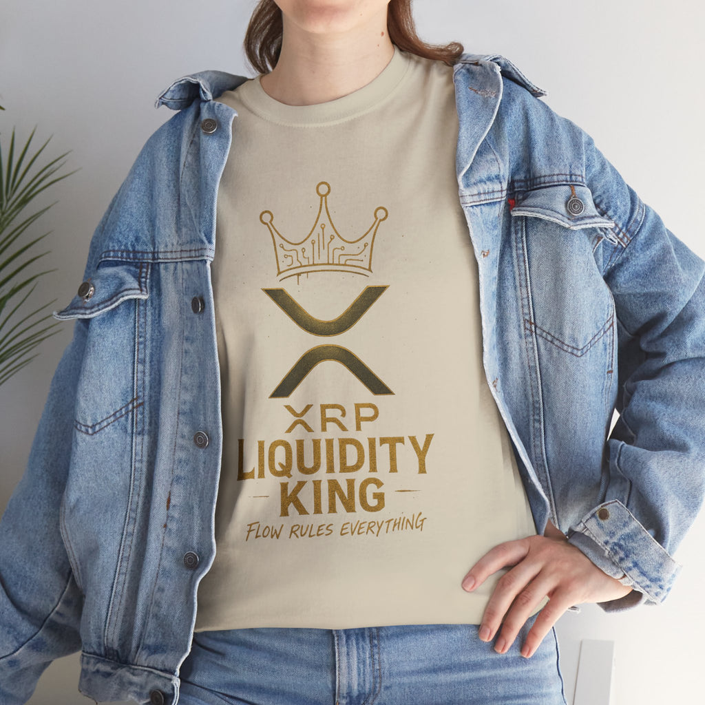 XRP Liquidity King Tee — Crypto Crown T-Shirt