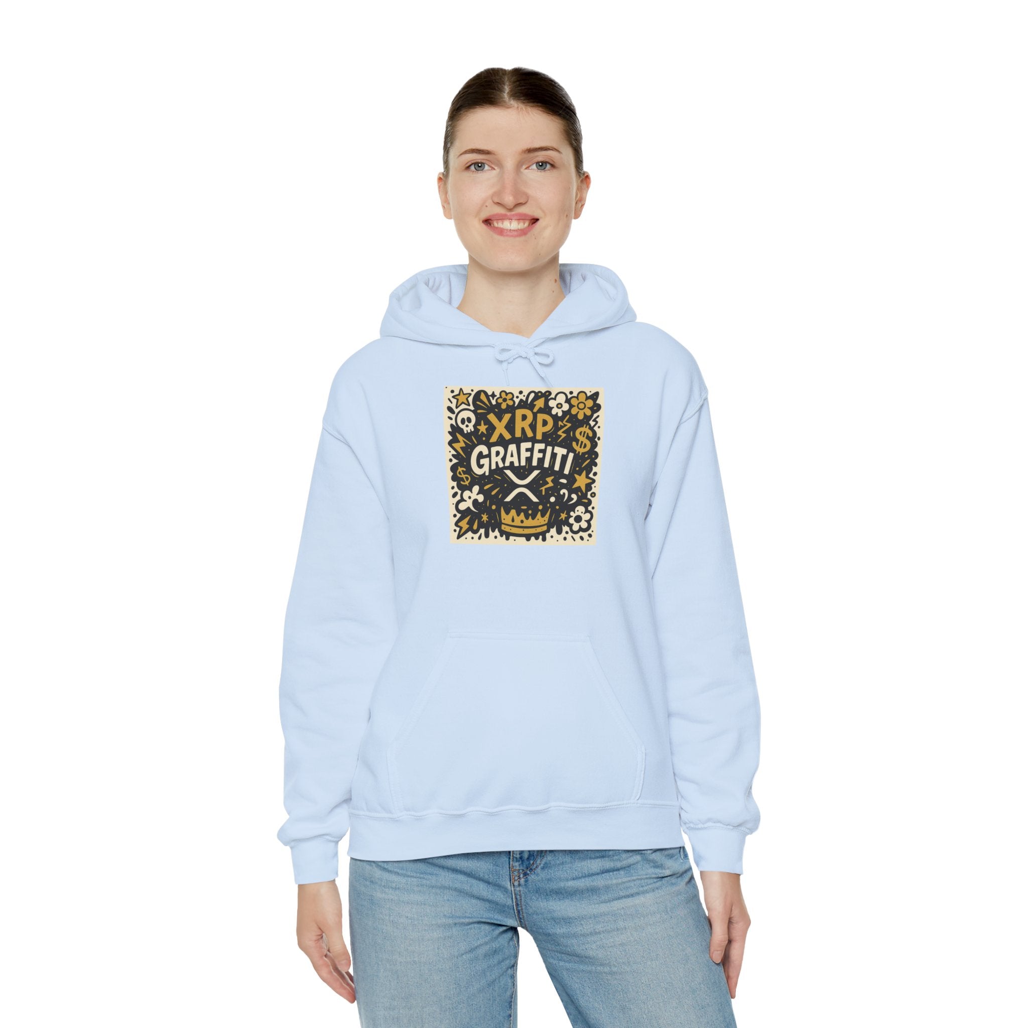 XRP Graffiti Hoodie – Street Art Crypto Sweatshirt