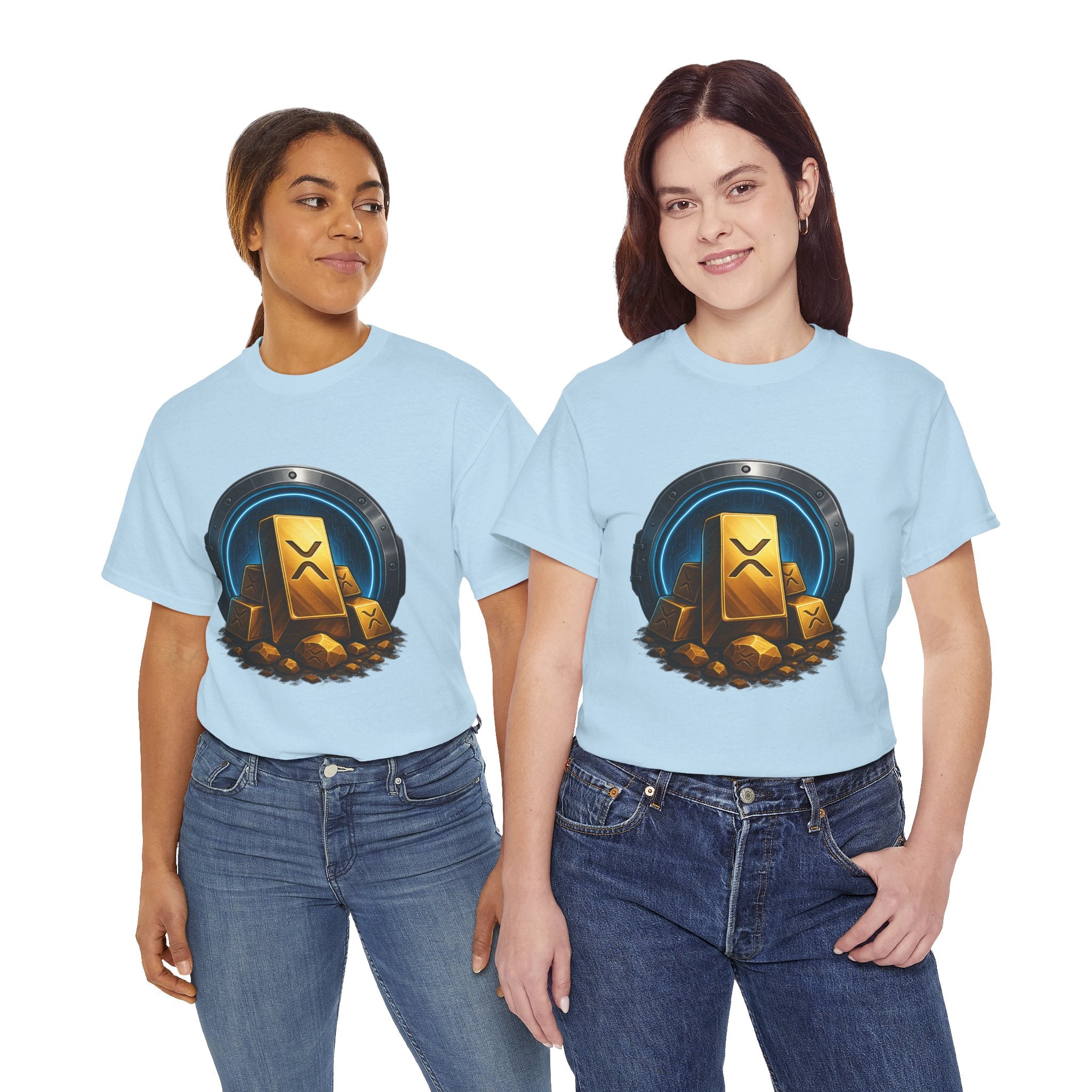 Crypto Gold Bars T-Shirt — Ripple (XRP) Stack Graphic Tee