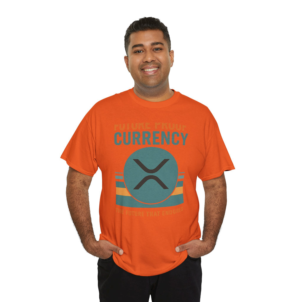 RIPPLE XRP 'Future Proof Currency' Graphic Tee — Crypto Retro Logo Shirt