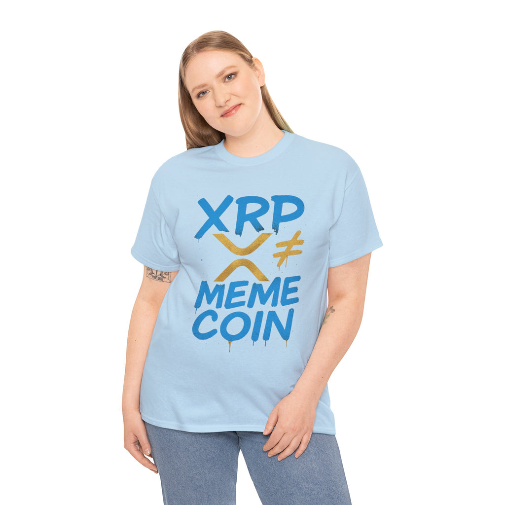 XRP ≠ Meme Coin T‑Shirt — Crypto Advocate Graphic Tee