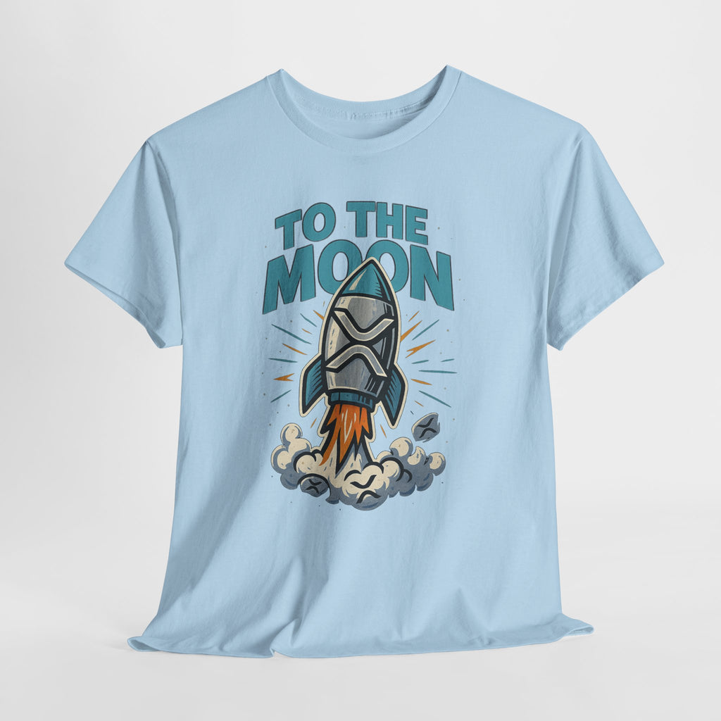 To The Moon Rocket T-Shirt — Space Graphic Tee for Crypto & Space Enthusiasts
