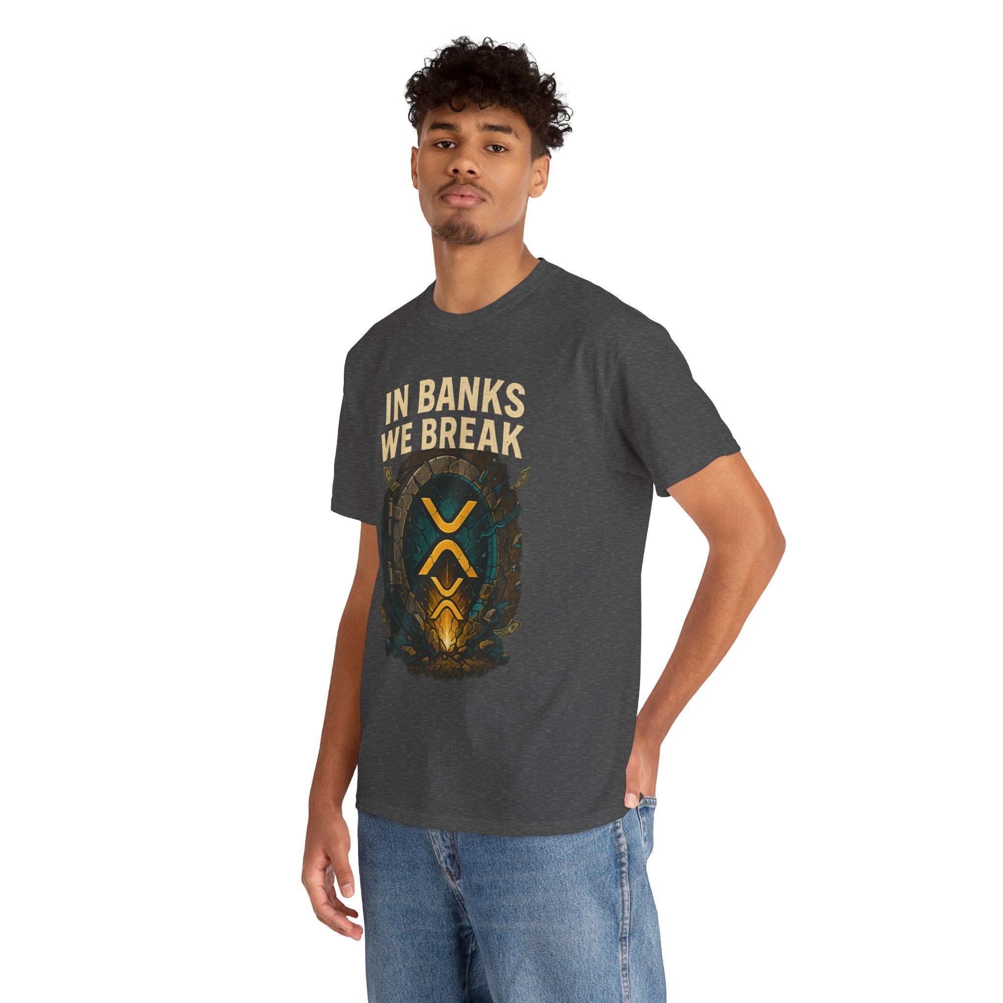 In Banks We Break XRP Crypto Graphic Tee