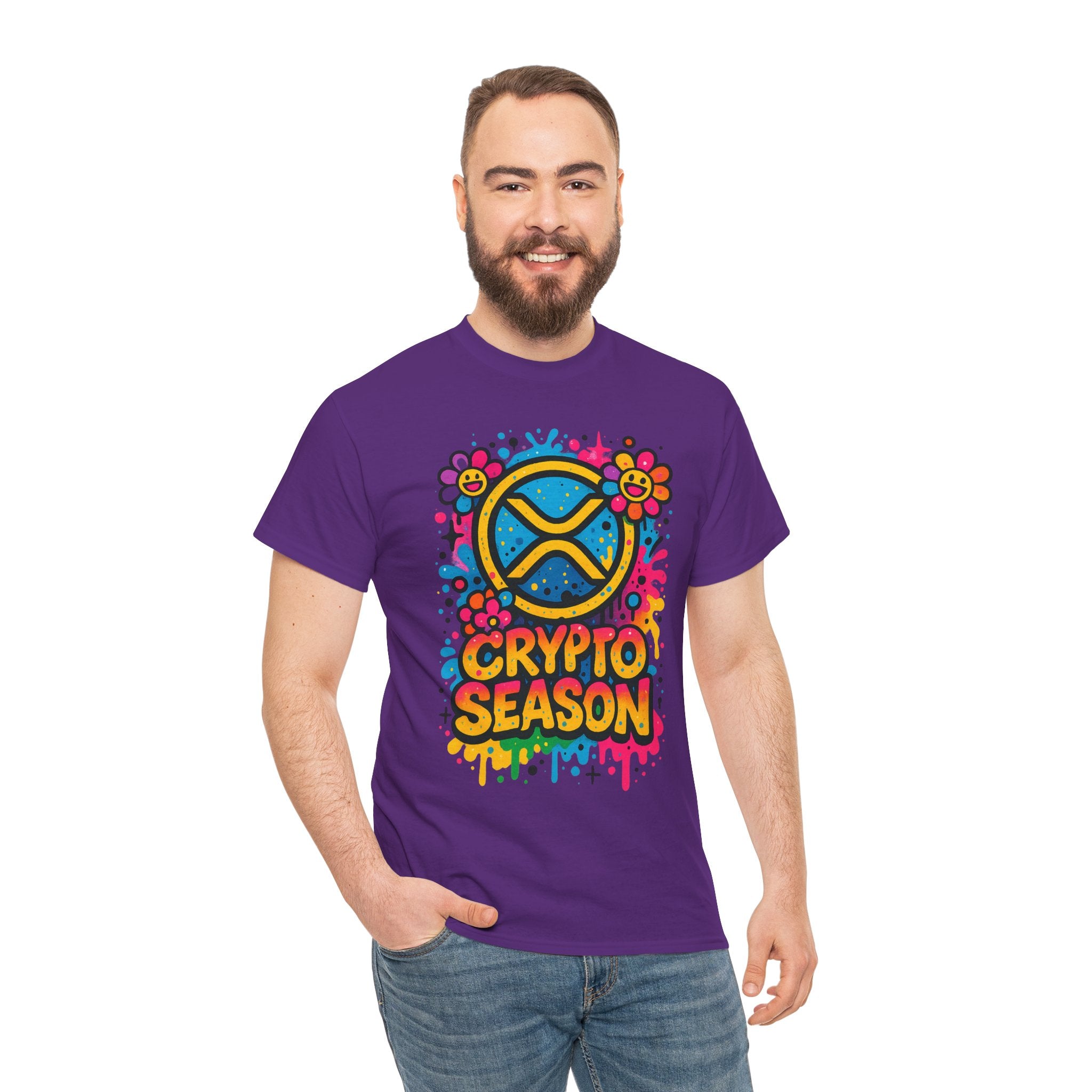 Crypto Season T-Shirt — Colorful Ripple XRP Logo Tee
