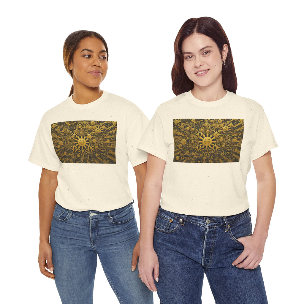 Sunflower Burst T‑Shirt — Golden Sunflower Pattern Tee