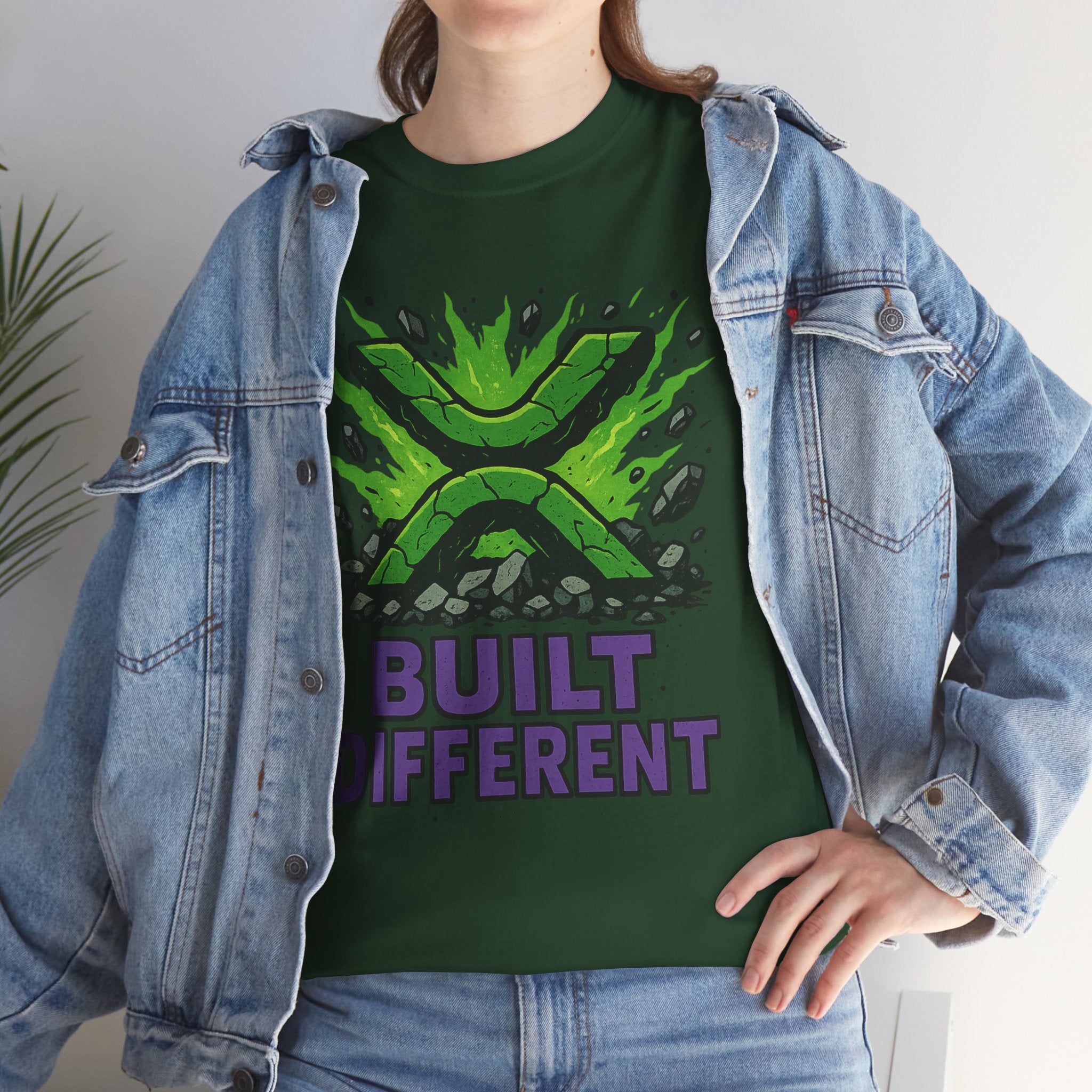 Built Different T-Shirt — Green Gamer Logo Tee