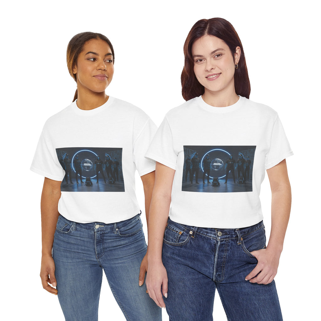 Sci‑Fi Portal Graphic Tee — Futuristic Neon Crew T-Shirt