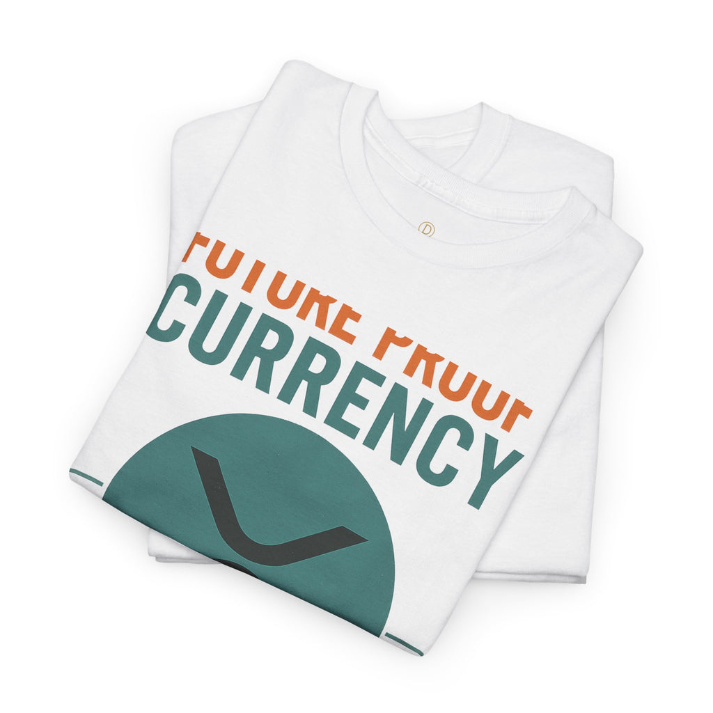 RIPPLE XRP 'Future Proof Currency' Graphic Tee — Crypto Retro Logo Shirt