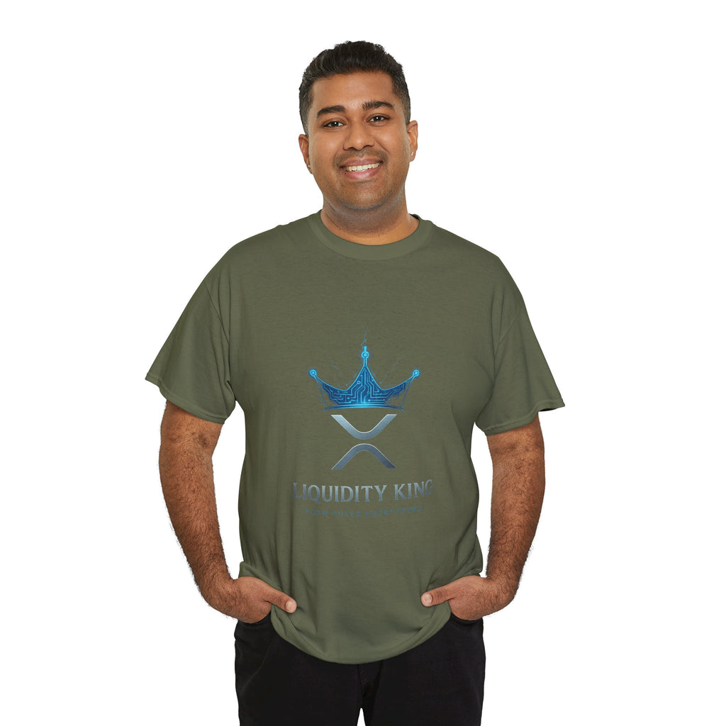 RIPPLE Liquidity King T-Shirt — Crypto XRP Crown Tee