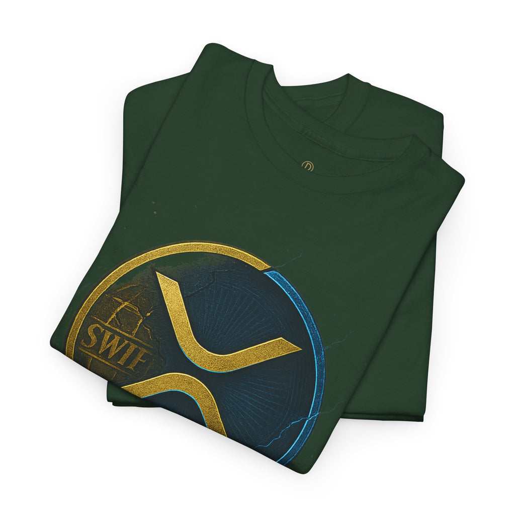 XRP 'Replaces Swift' Cotton Tee — Crypto Ripple Logo T-Shirt