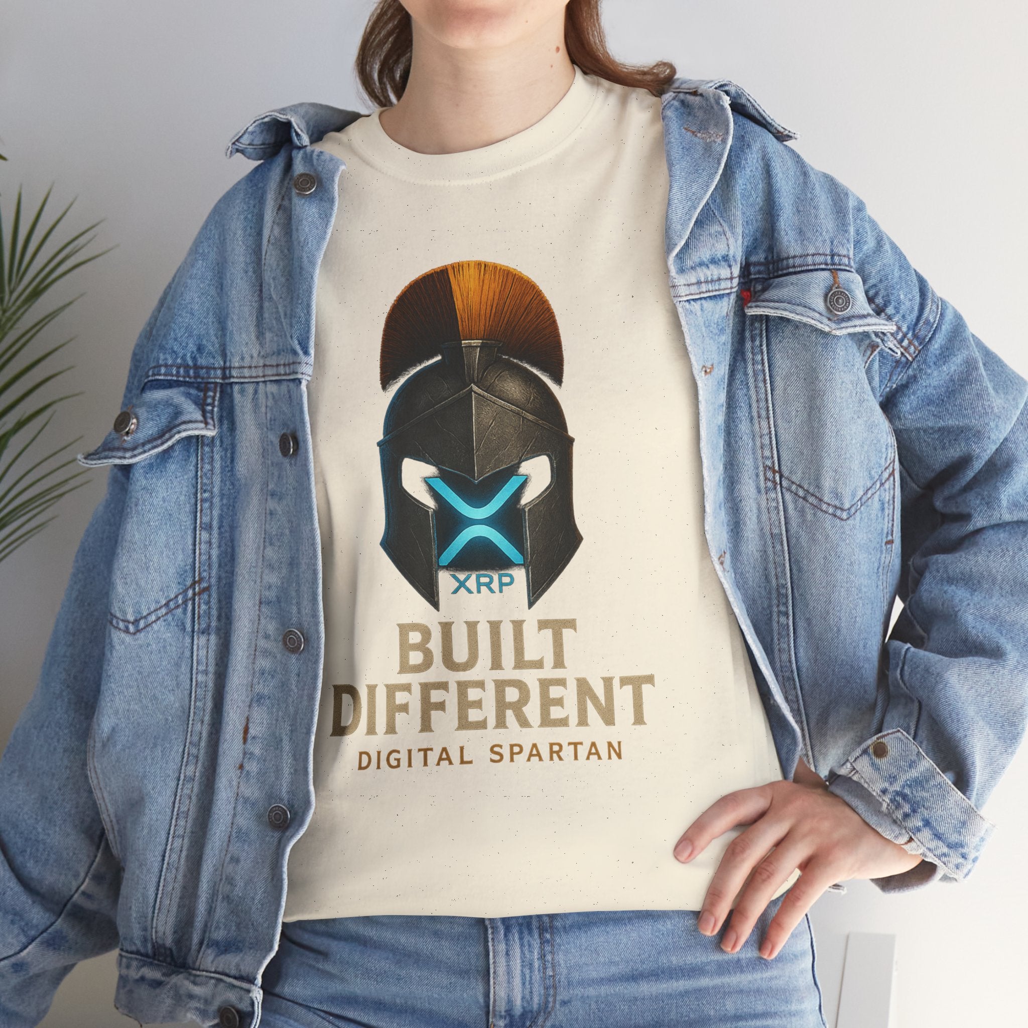 Built Different Spartan Tee — Digital Spartan XRP Crypto T-Shirt