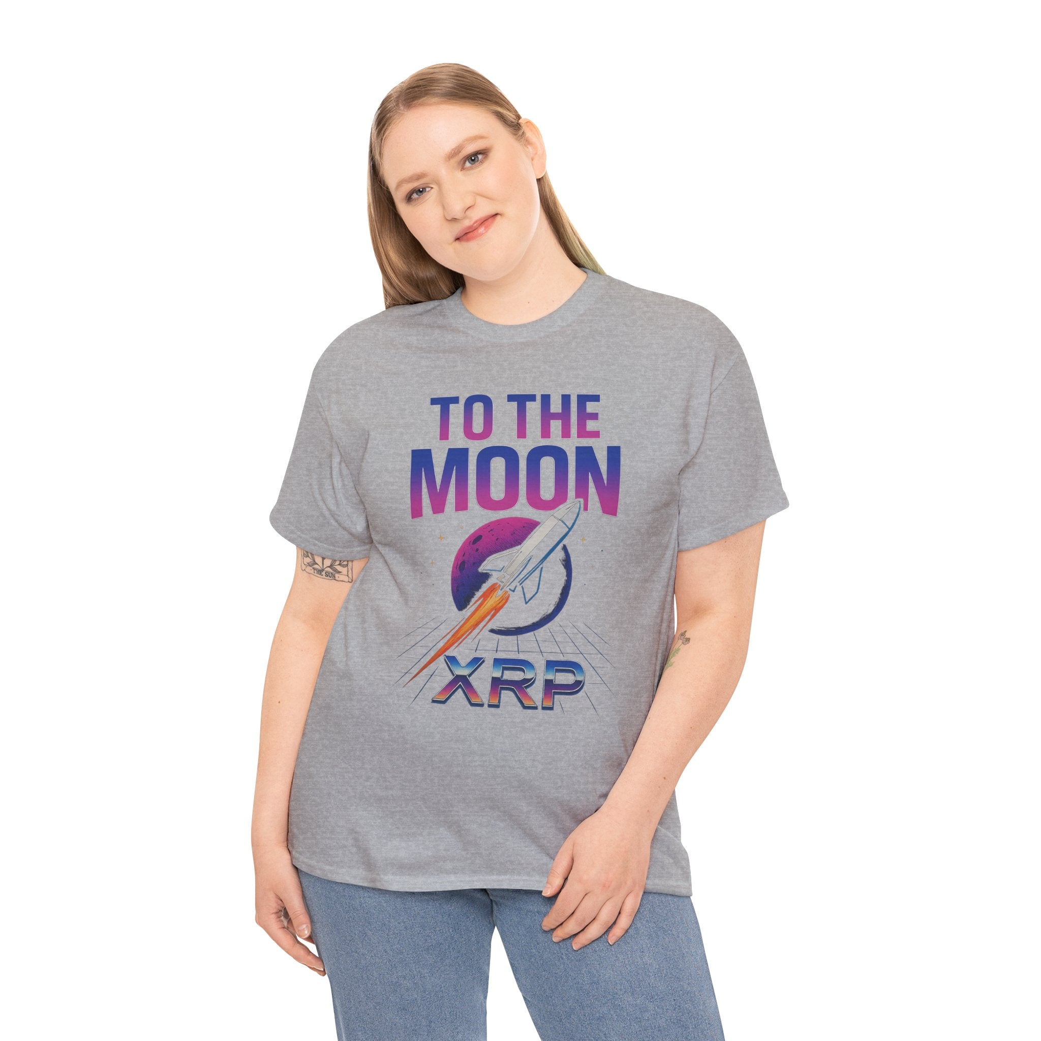 XRP 'To The Moon' T-Shirt — Crypto Investor Rocket Tee