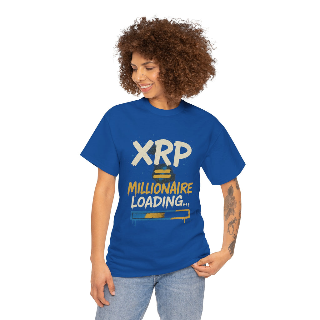 XRP Millionaire Loading T-Shirt — Crypto Investor Progress Tee