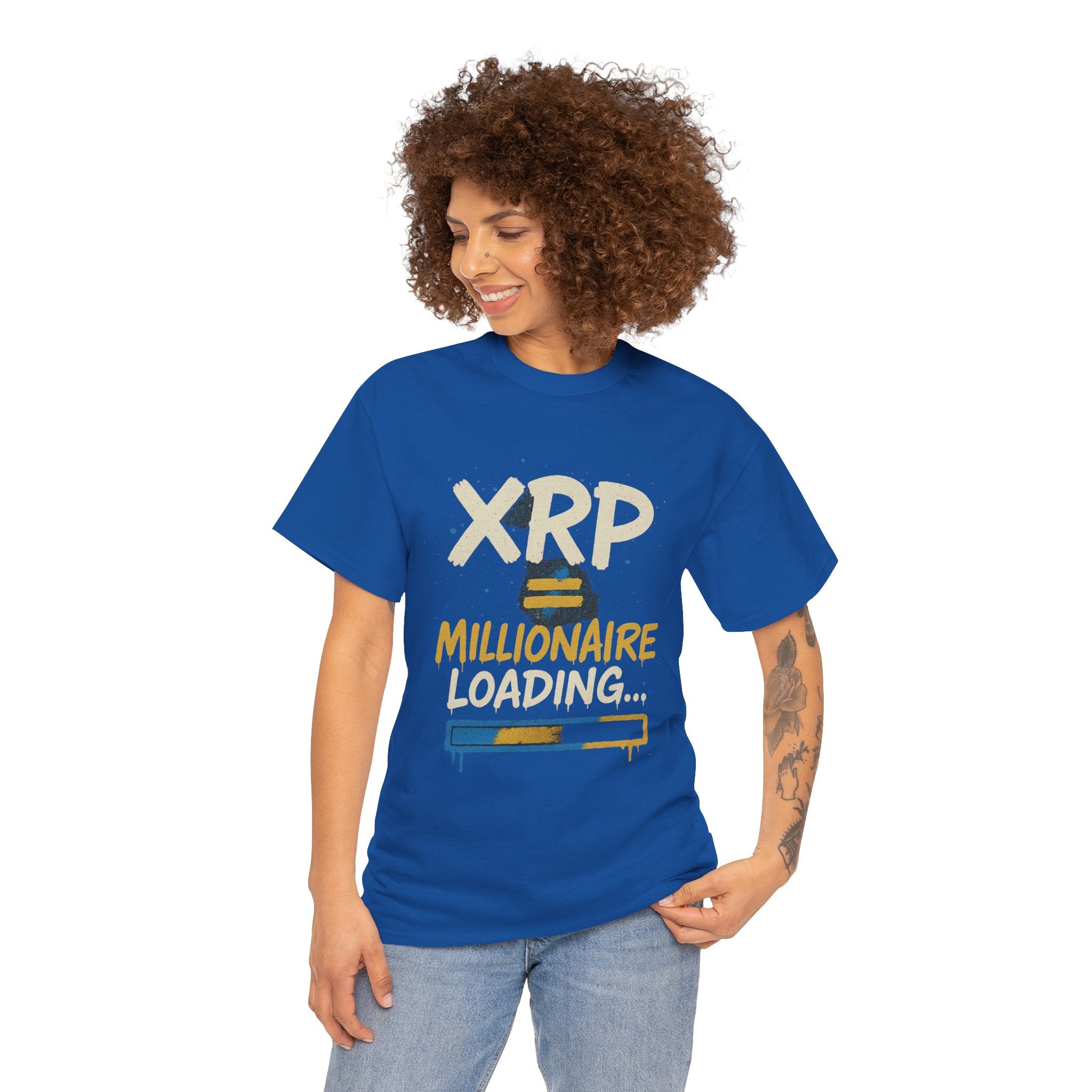 XRP Millionaire Loading T-Shirt — Crypto Investor Progress Tee