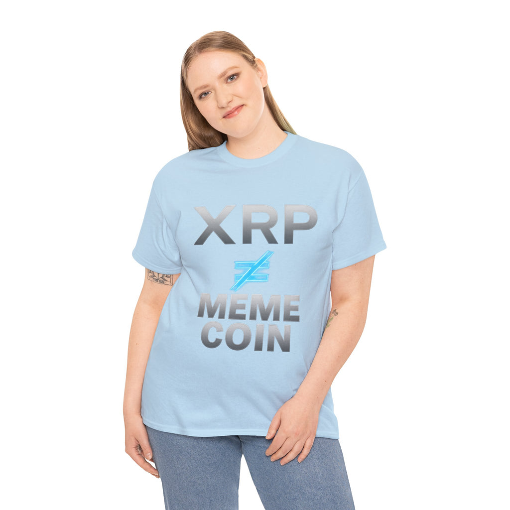 XRP ≠ Meme Coin T-Shirt — Crypto Investor Statement Tee