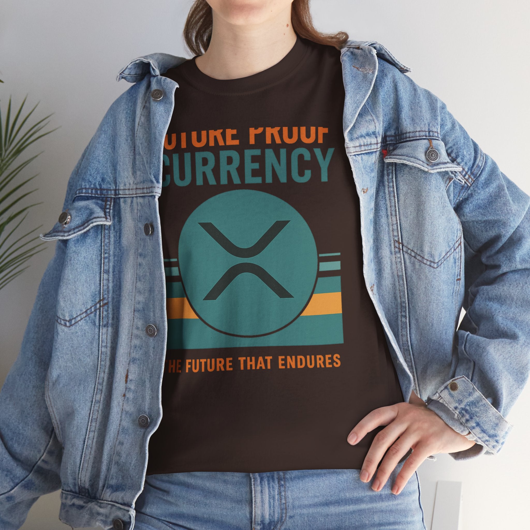 RIPPLE XRP 'Future Proof Currency' Graphic Tee — Crypto Retro Logo Shirt
