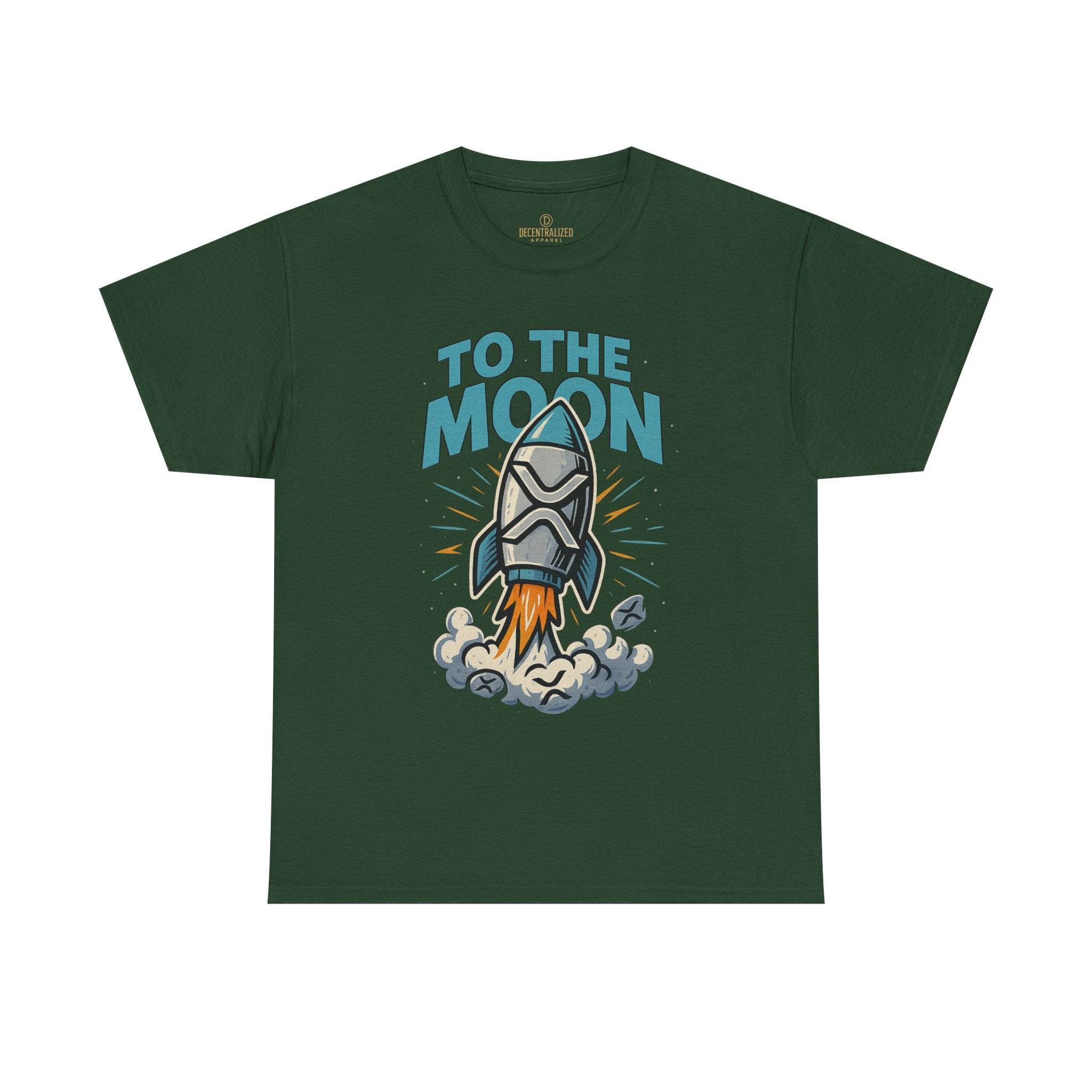 To The Moon Rocket T-Shirt — Space Graphic Tee for Crypto & Space Enthusiasts