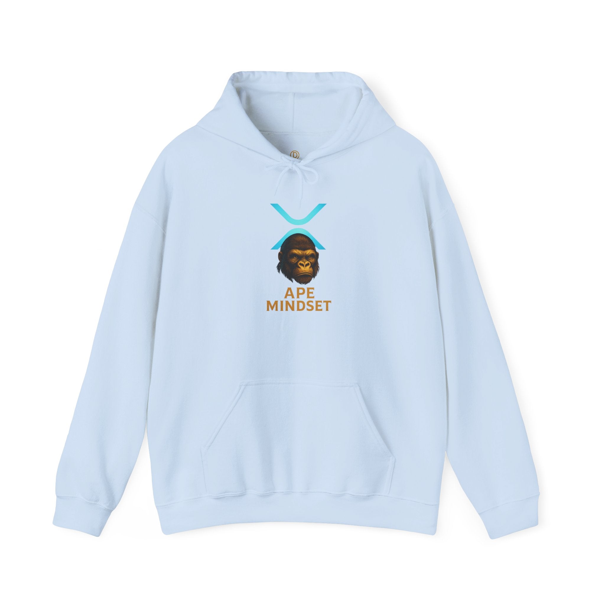 Ape Mindset Hoodie — Crypto XRP Logo Gorillaz Graphic Sweatshirt