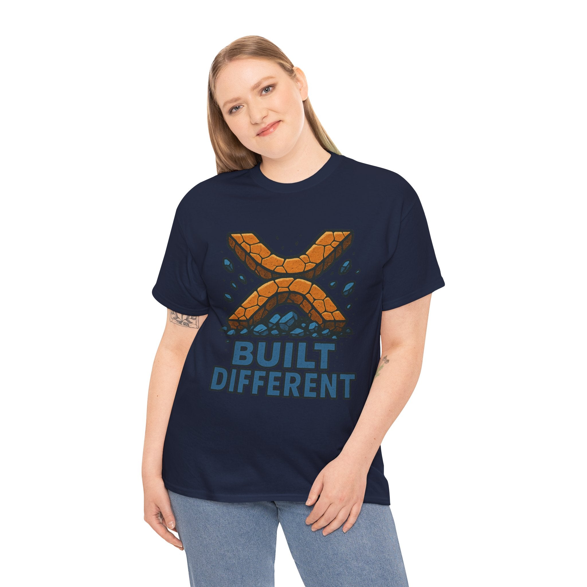 Built Different T-Shirt — Rugged Crypto X Design Tee