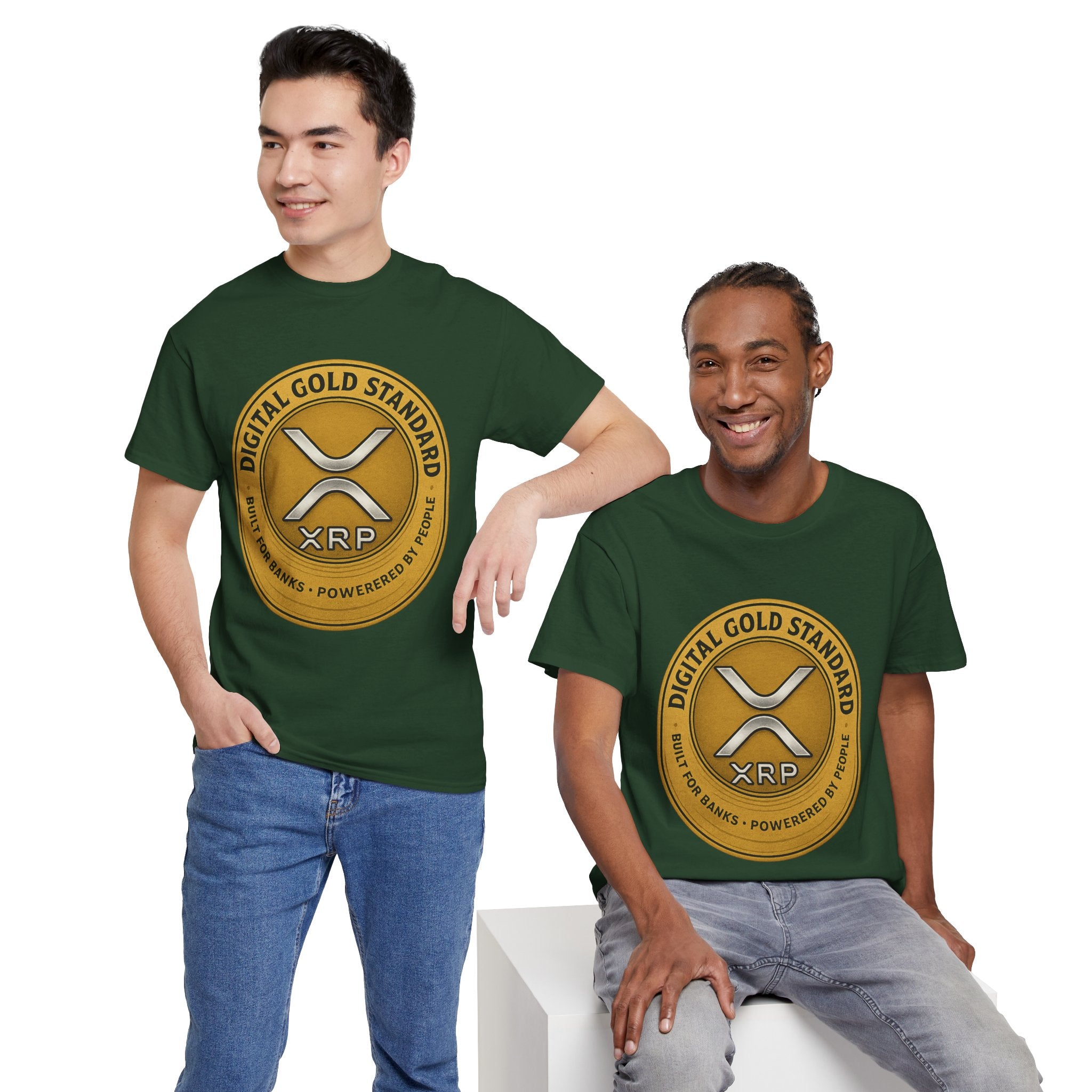 XRP Digital Gold Tee – Cryptocurrency Logo Shirt