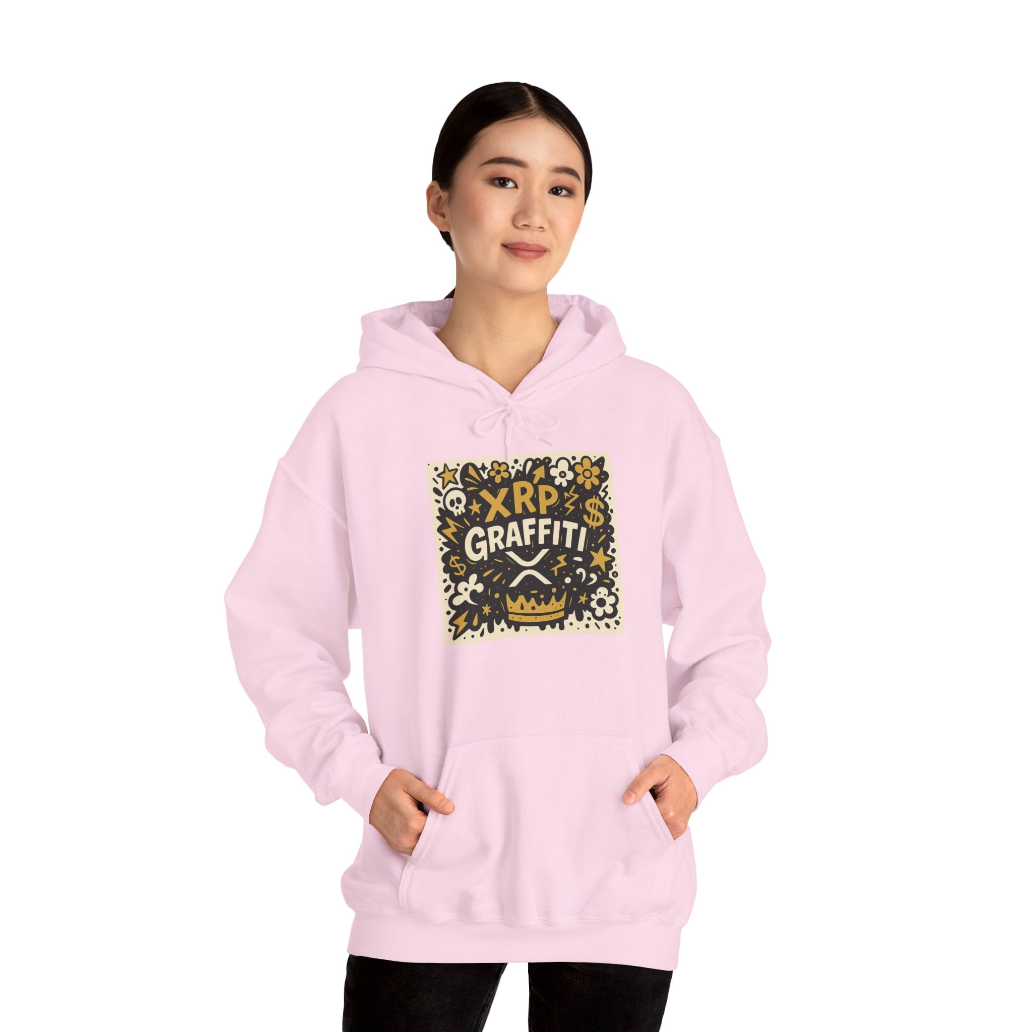 XRP Graffiti Hoodie – Street Art Crypto Sweatshirt