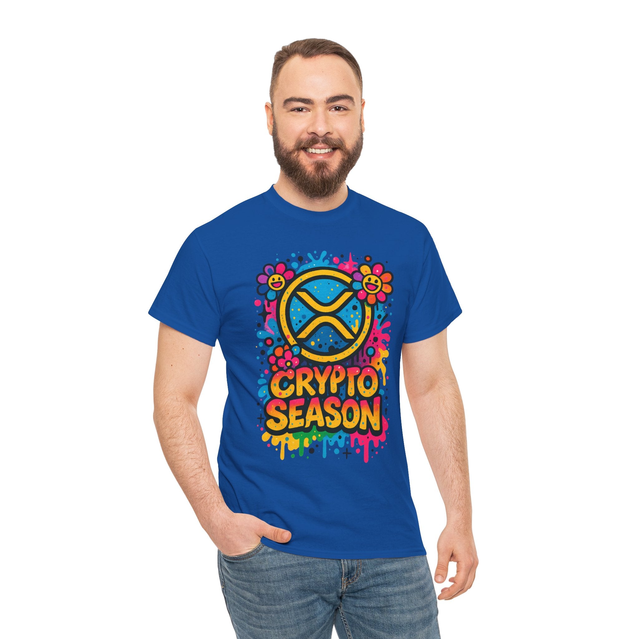 Crypto Season T-Shirt — Colorful Ripple XRP Logo Tee