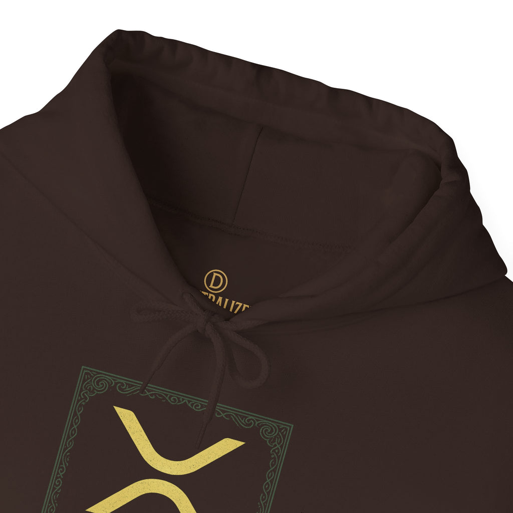 XRP Logo Hoodie – Gold Cryptocurrency Sweatshirt