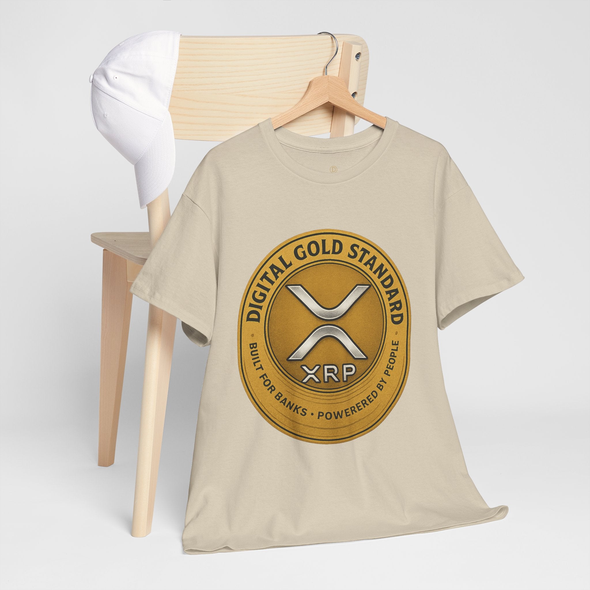 XRP Digital Gold Tee – Cryptocurrency Logo Shirt