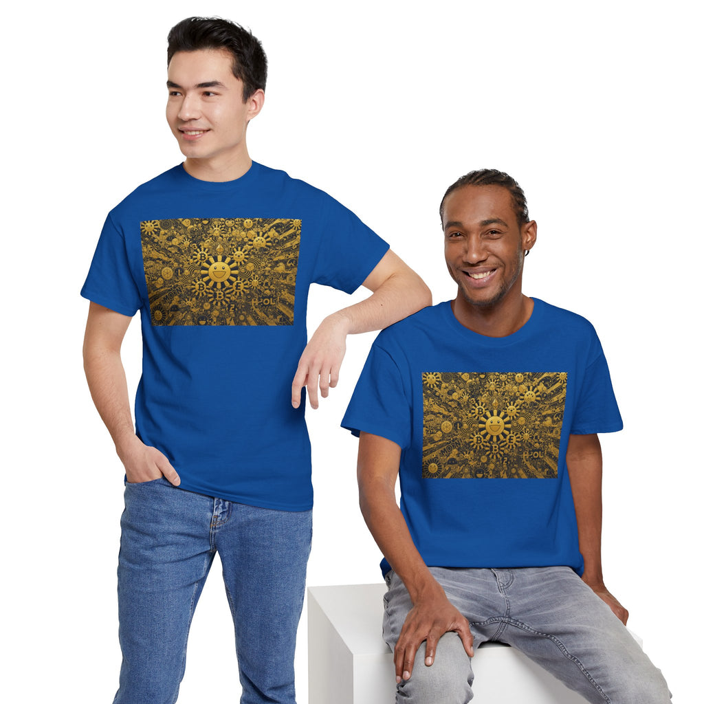 Sunflower Burst T‑Shirt — Golden Sunflower Pattern Tee